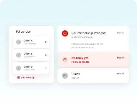 Weak follow-up tracking
